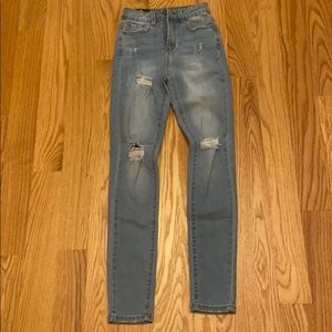 High rise jeans
